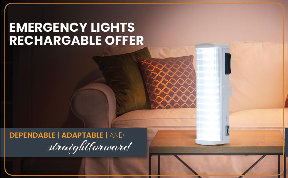 Topway Emergency Light 4 Hours Backup With Type C Cable